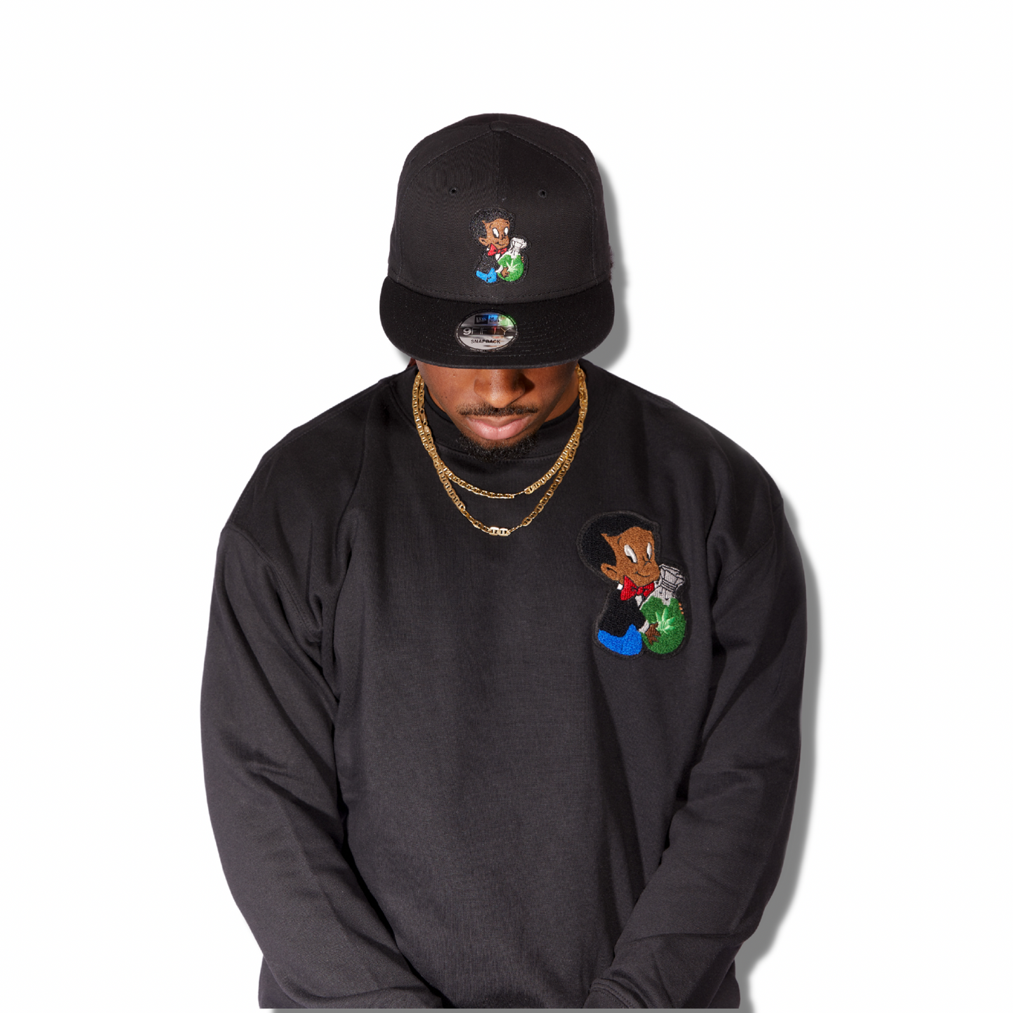 Jet Black Crewneck